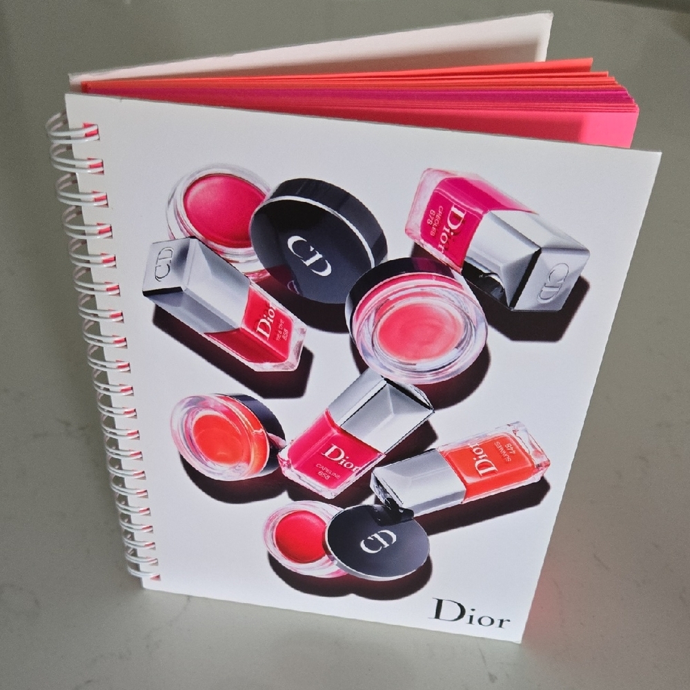 Never Used DIOR Notebook Spiral journal Vintage Dior Mkup Design